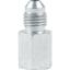 Adapter, Straight, 1/8 in NPT Female to 4 AN Male, Steel, Zinc Oxide, Each